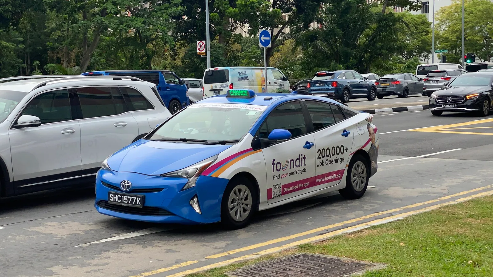 A Singapore taxi