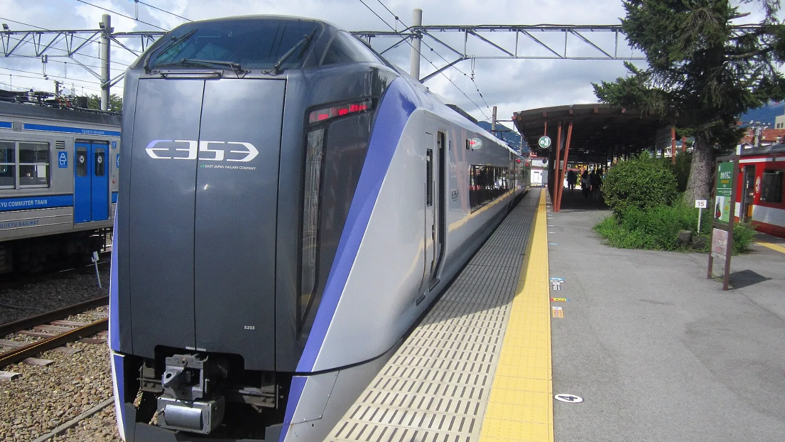 Fuji Excursion train at Kawaguchiko Station
