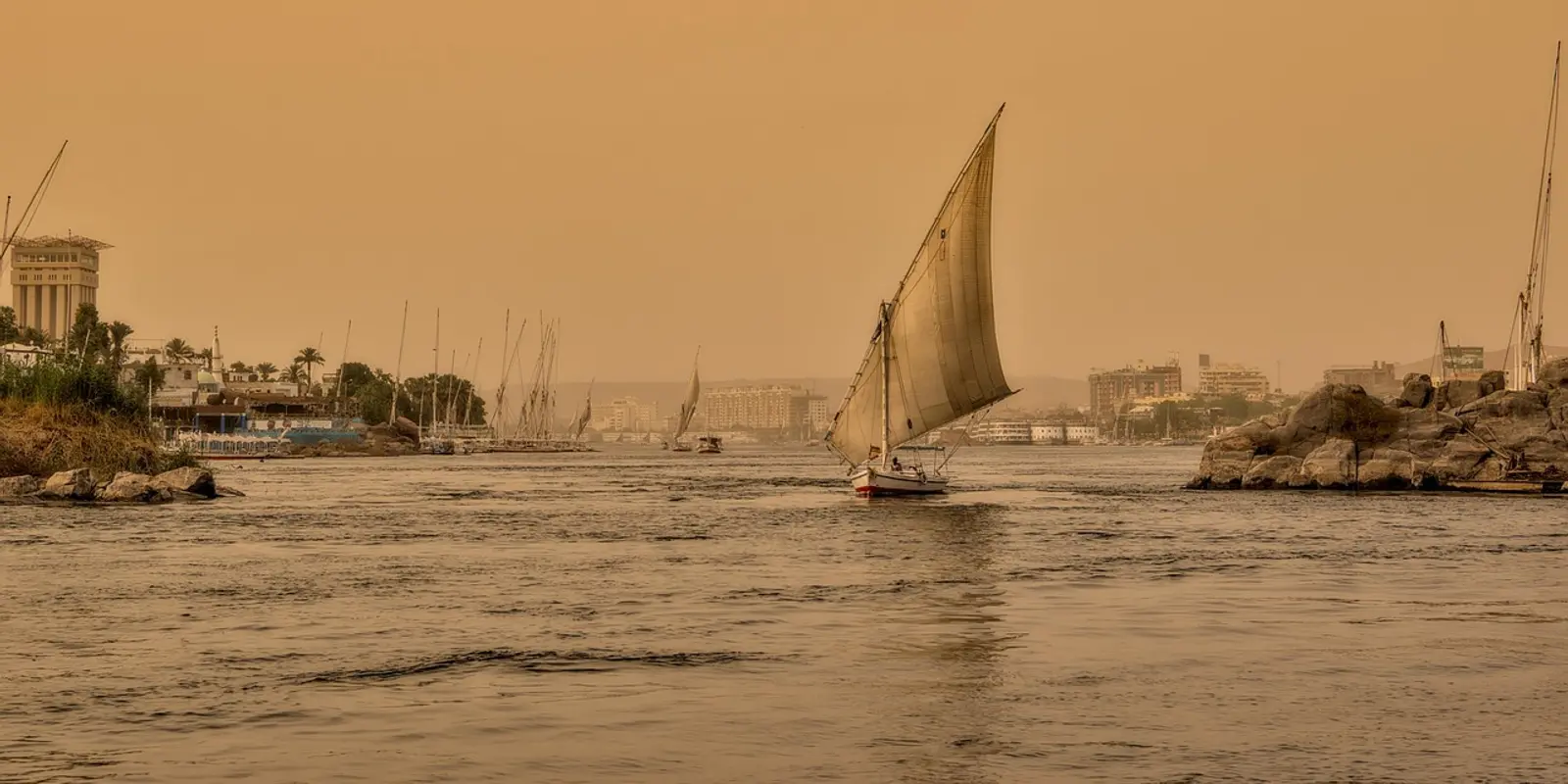 Consulter une carte hors ligne pendant un itinéraire en Égypte