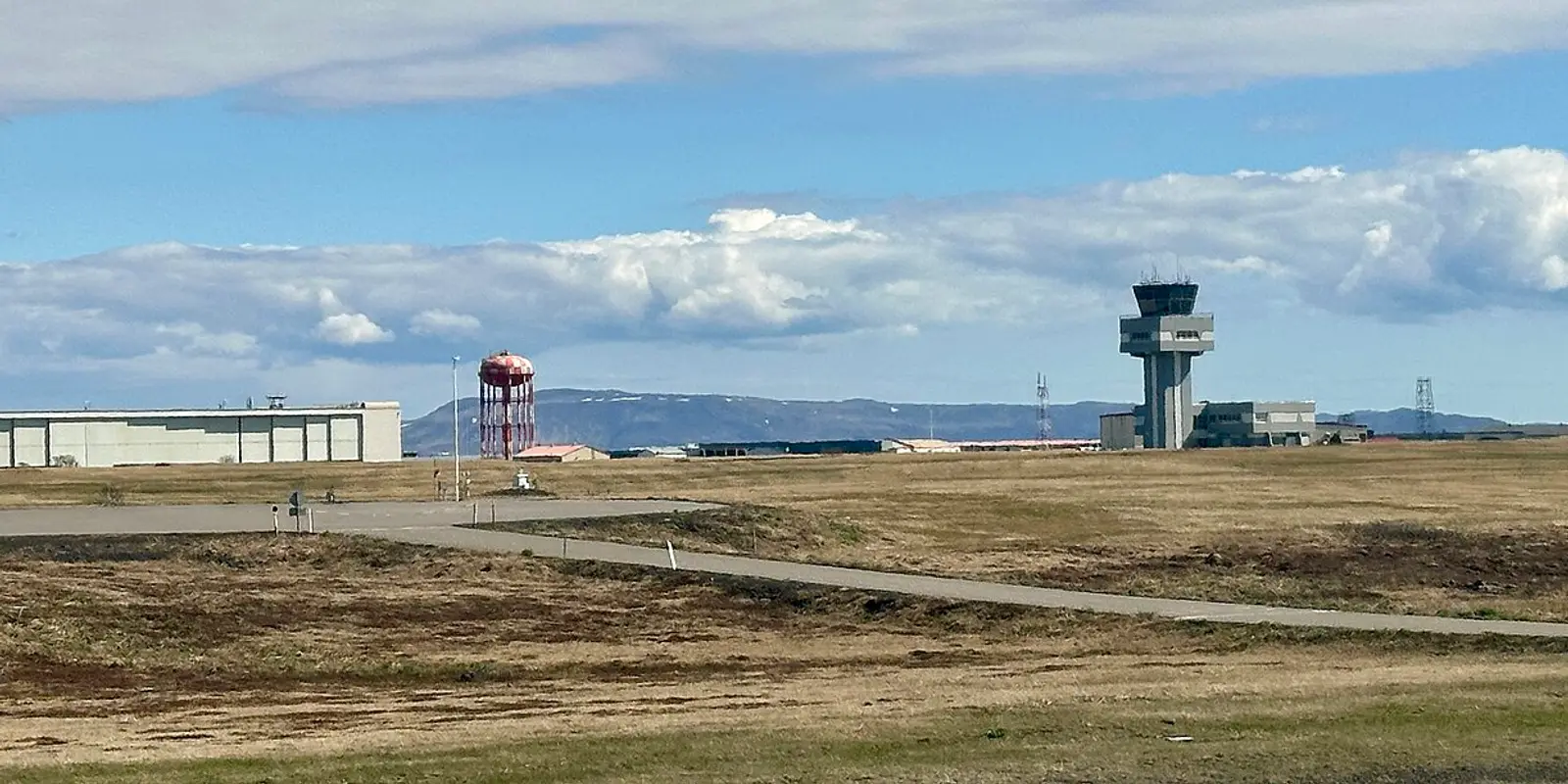 Air traffic control tower at Keflavík International Airport