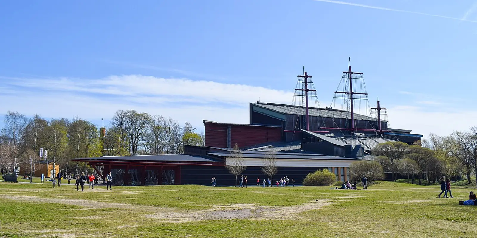 The exterior of the Vasa Museum on Djurgården
