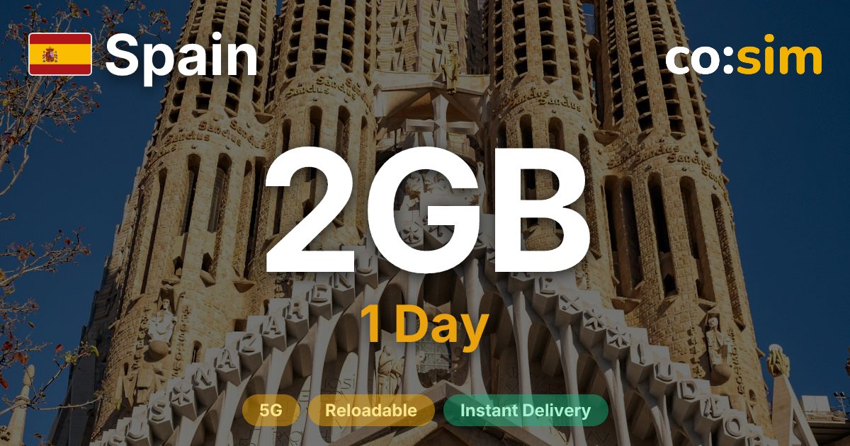 Spanien eSIM — 2GB+∞