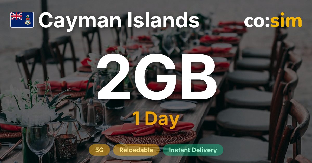 Cayman Islands eSIM — 2GB+∞