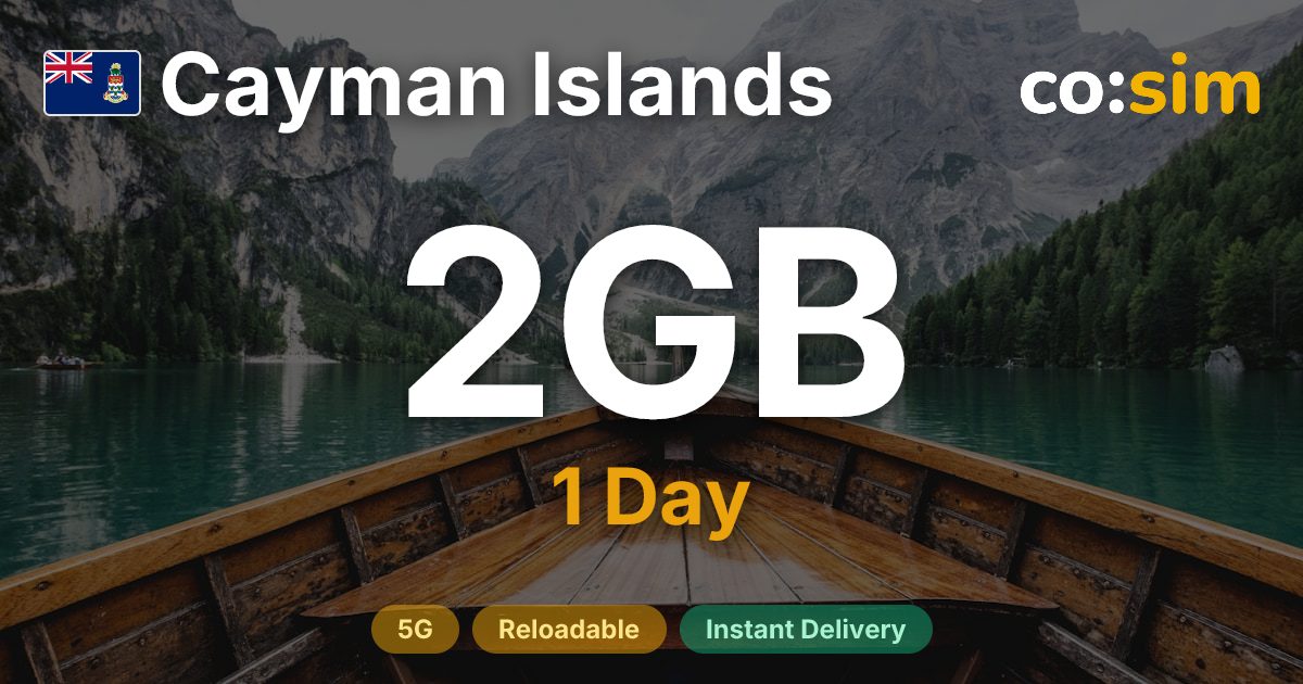 케이맨 제도 eSIM — 2GB+∞