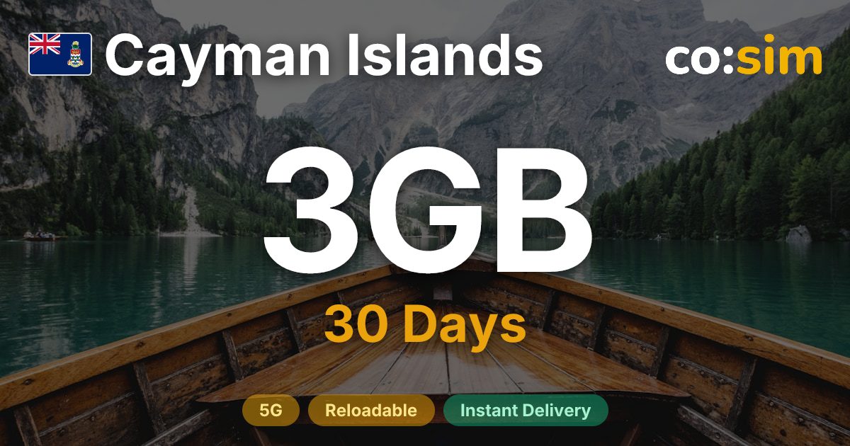 Cayman Islands eSIM — 3GB