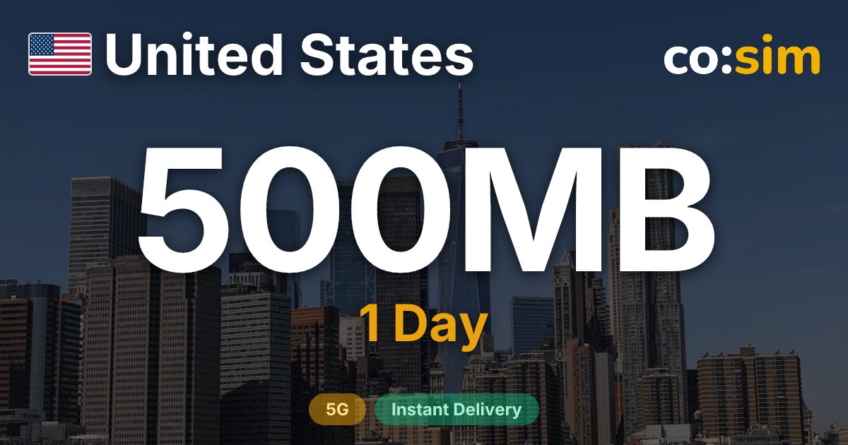 United States eSIM — 500MB+∞