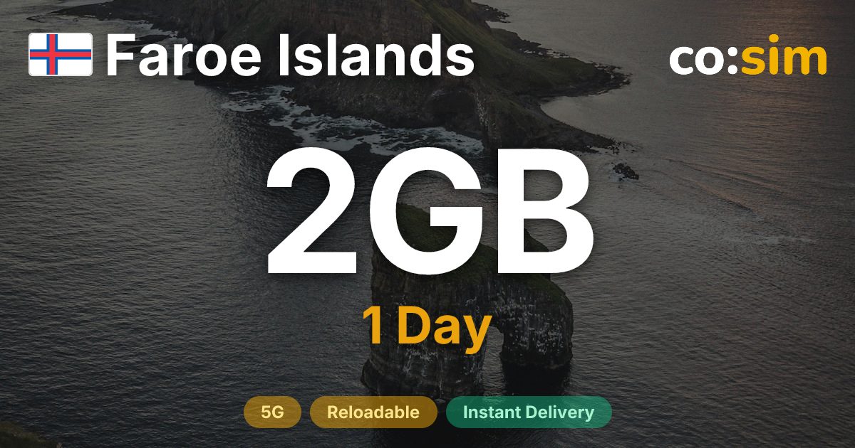 Îles Féroé eSIM — 2GB+∞