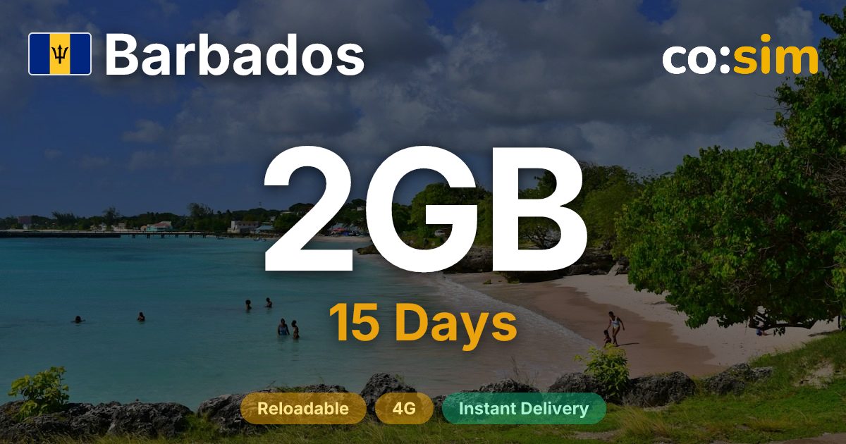 Barbados eSIM — 2GB