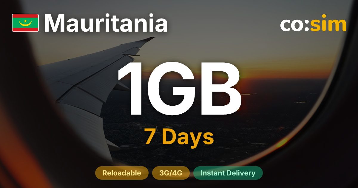 Mauritania eSIM — 1GB