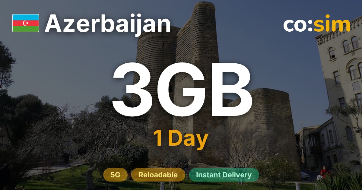 Azerbaïdjan eSIM — 3GB+∞
