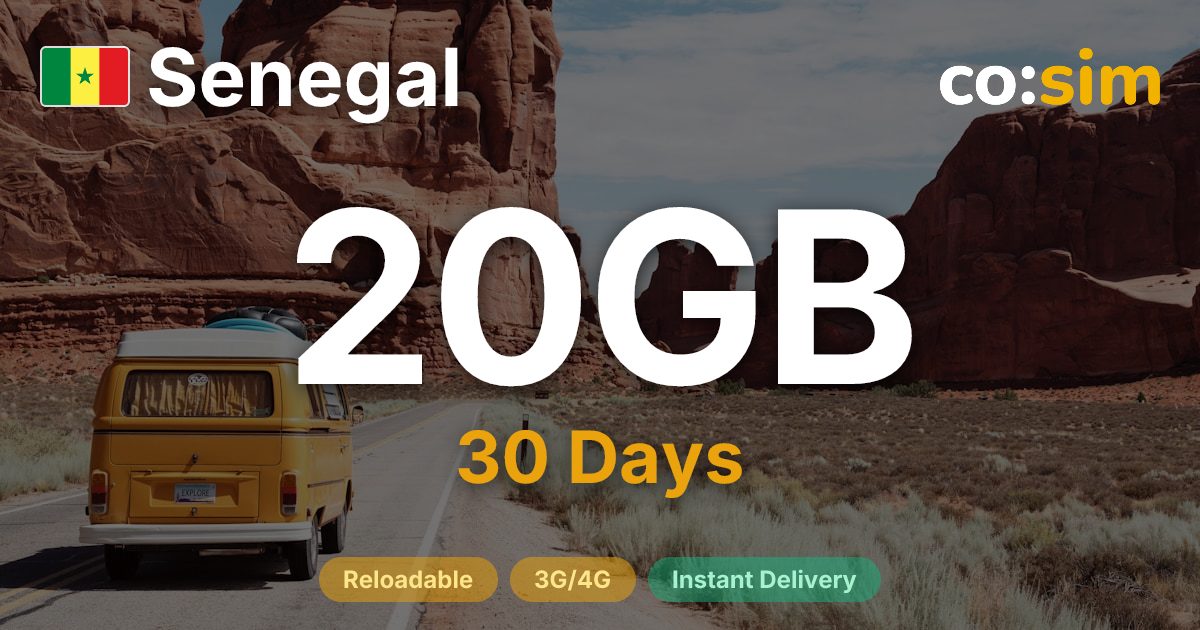 Senegal eSIM — 20GB