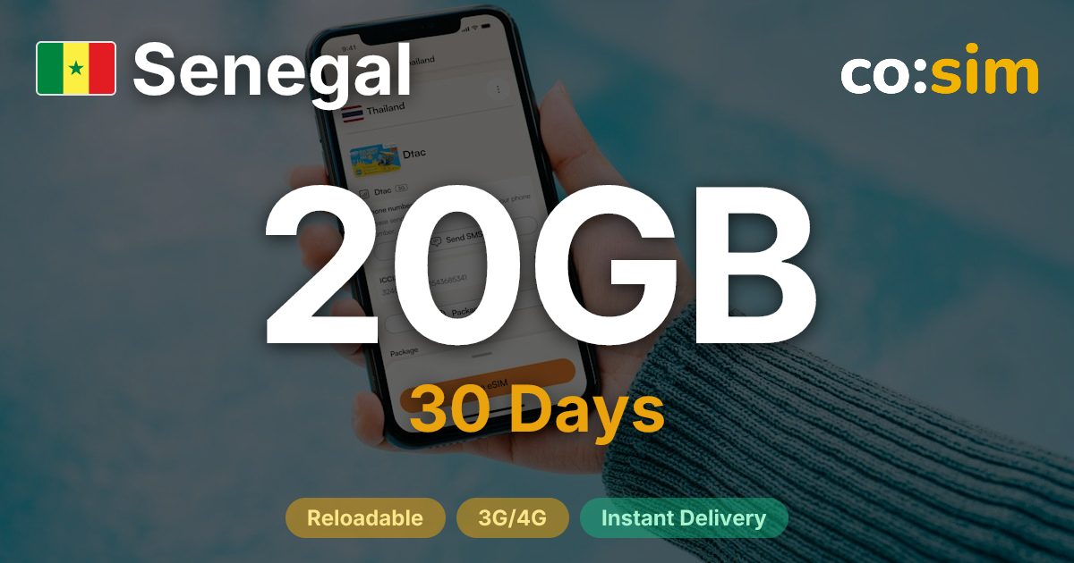 Senegal eSIM — 20GB