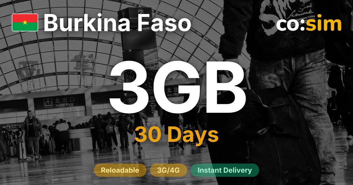 Burkina Faso eSIM — 3GB