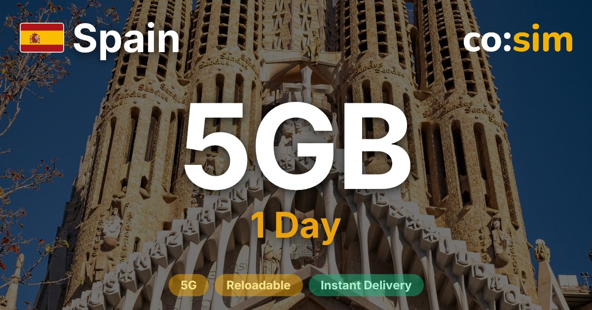 Spain eSIM — 5GB+∞