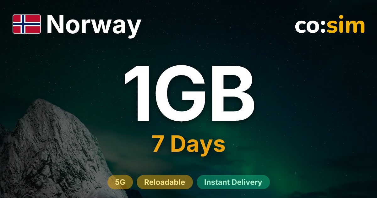 Norway eSIM — 1GB