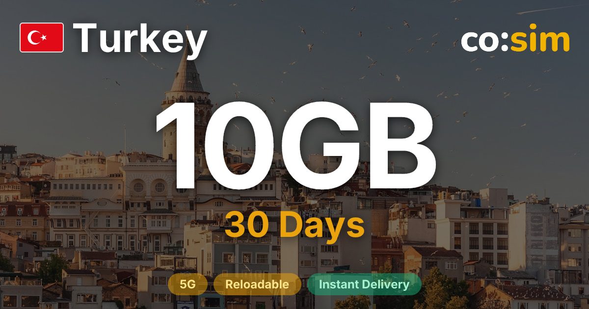 Turkey eSIM — 10GB