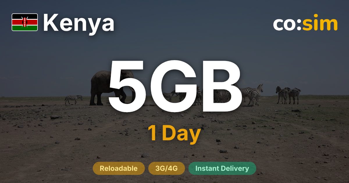 케냐 eSIM — 5GB+∞