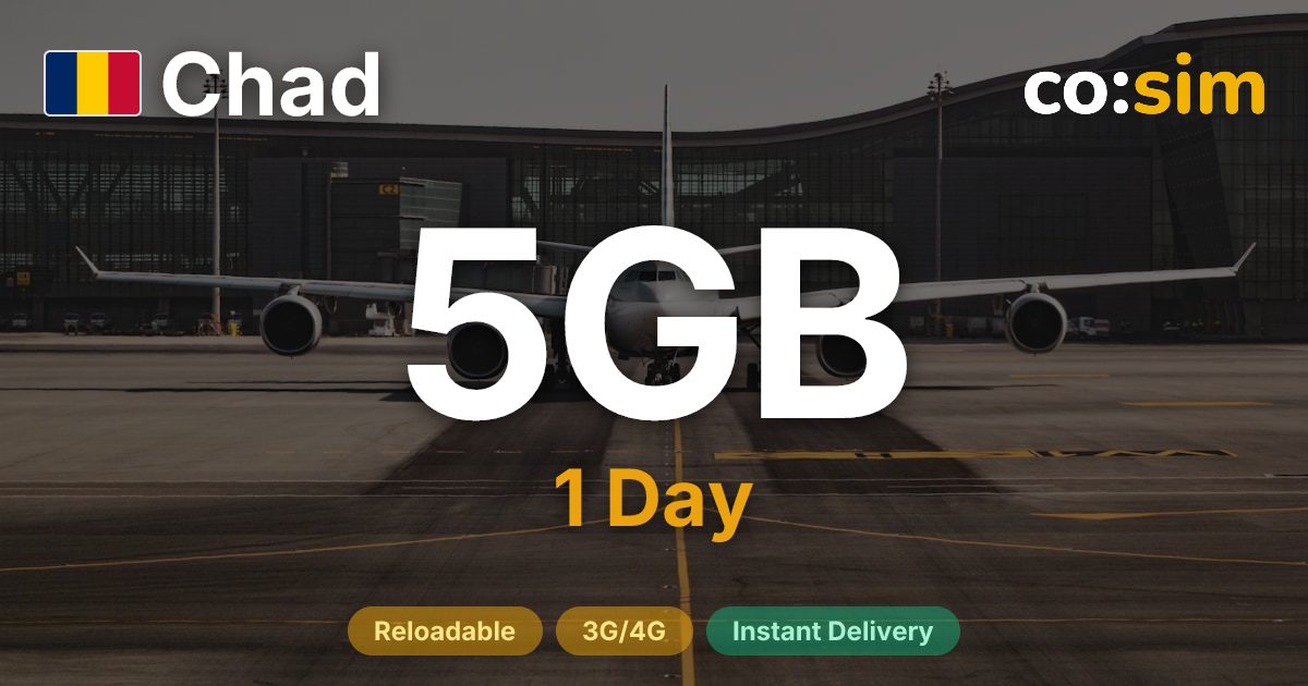 チャド eSIM — 5GB+∞