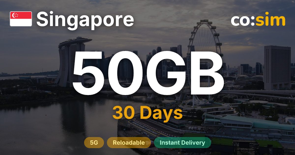Singapore eSIM — 50GB