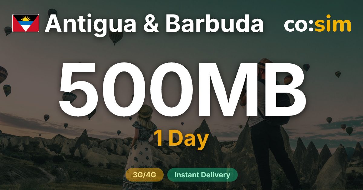 Antigua-et-Barbuda eSIM — 500MB+∞