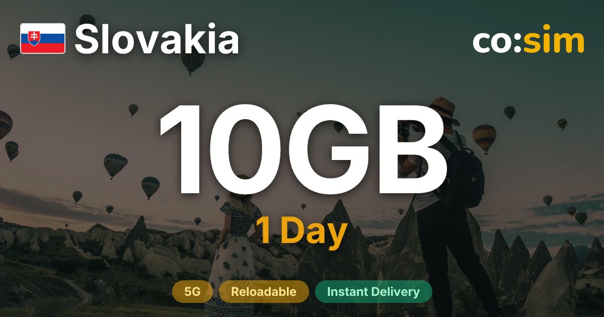 슬로바키아 eSIM — 10GB+∞