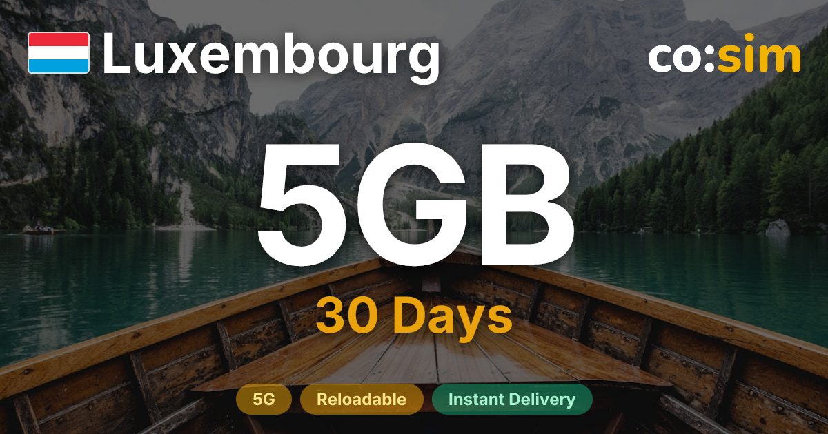 Luxembourg eSIM — 5GB