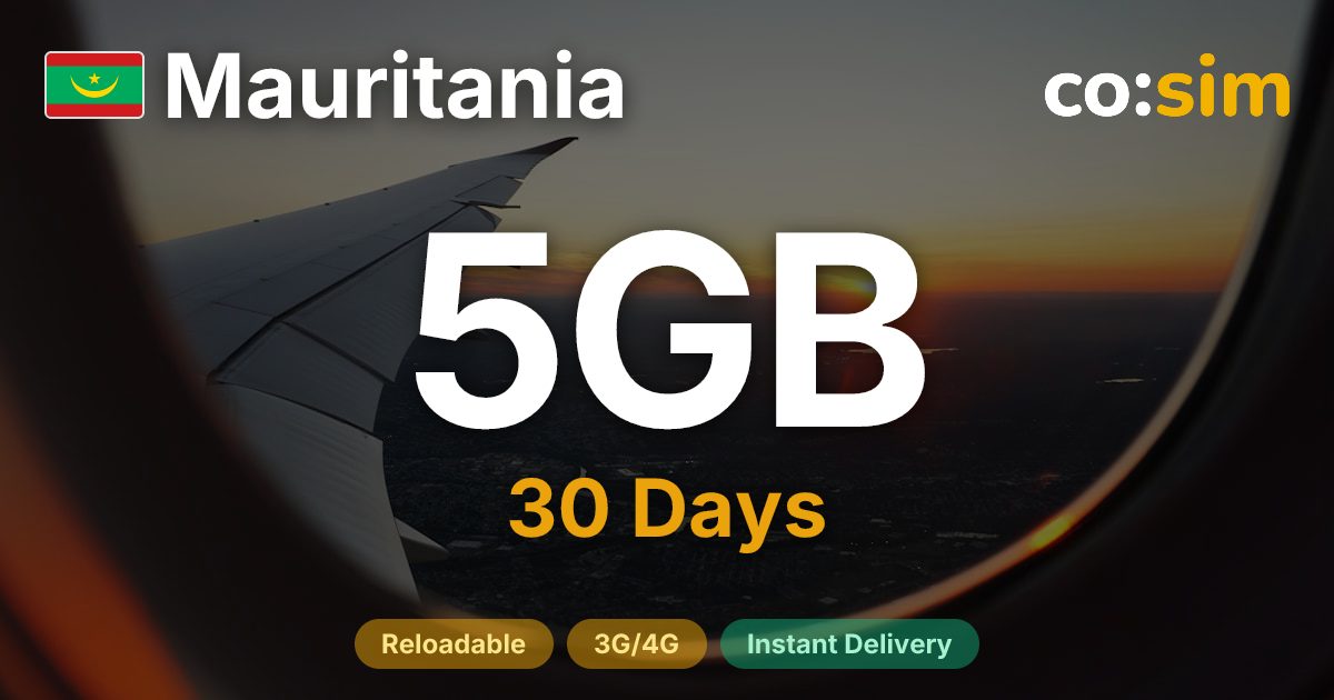 Mauritania eSIM — 5GB