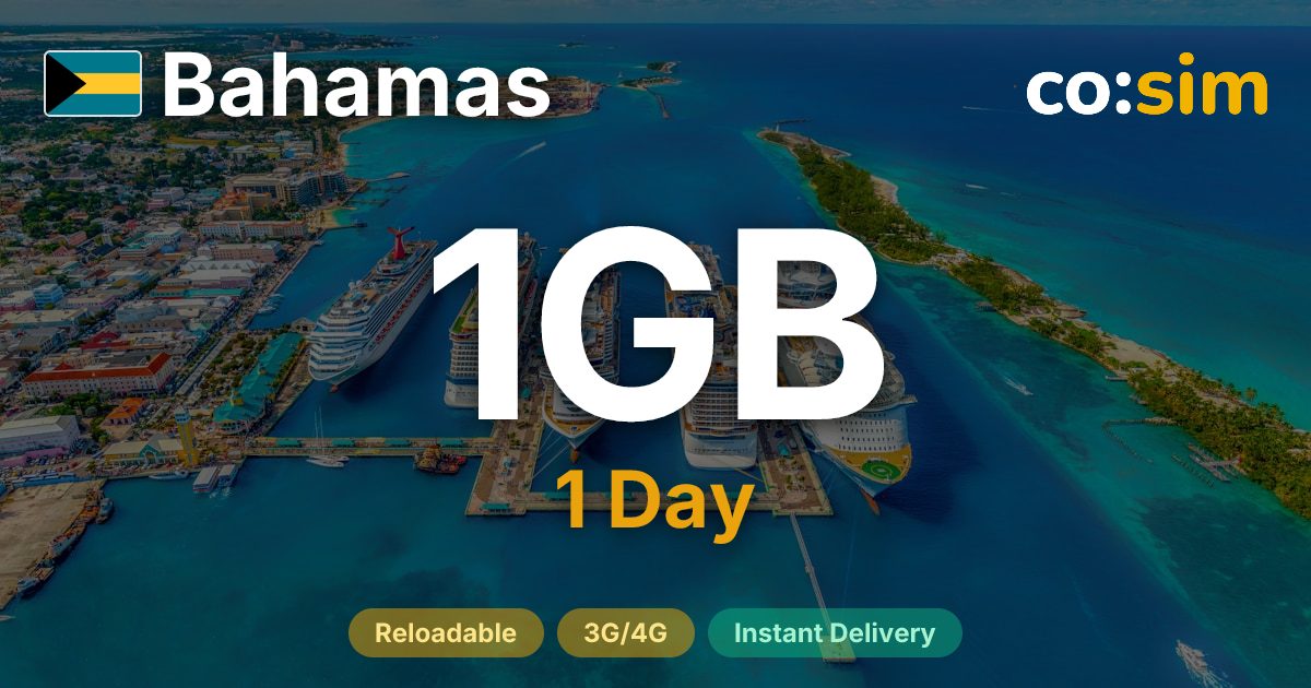 バハマ eSIM — 1GB+∞