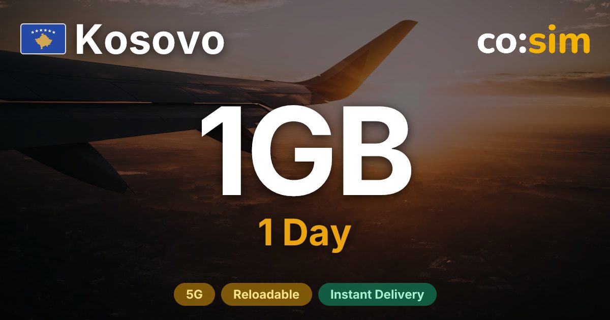 Kosovo eSIM — 1GB+∞