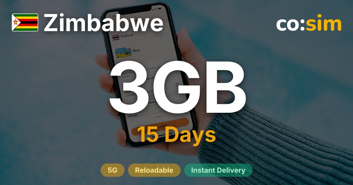 Zimbabwe eSIM — 3GB