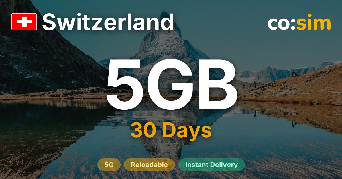 Switzerland eSIM — 5GB