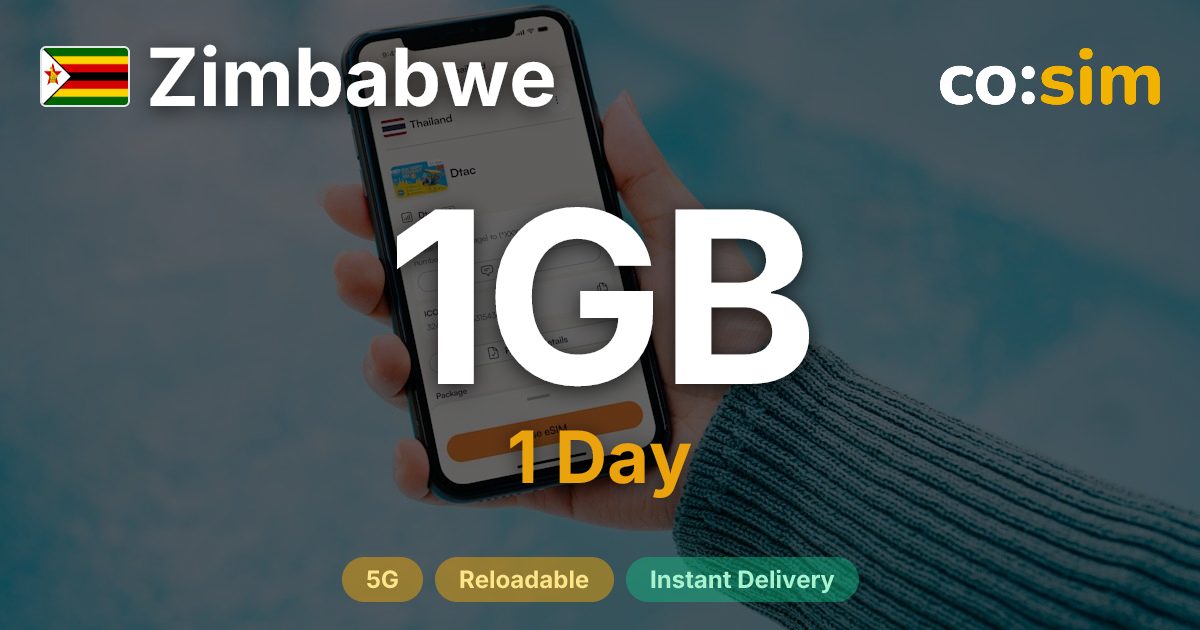 Zimbabwe eSIM — 1GB+∞