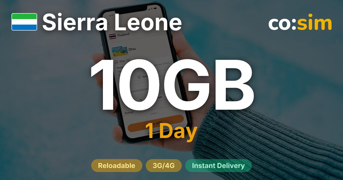 Sierra Leona eSIM — 10GB+∞