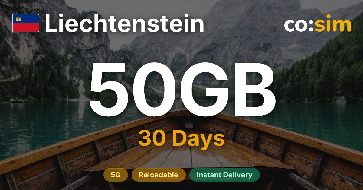 Liechtenstein eSIM — 50GB