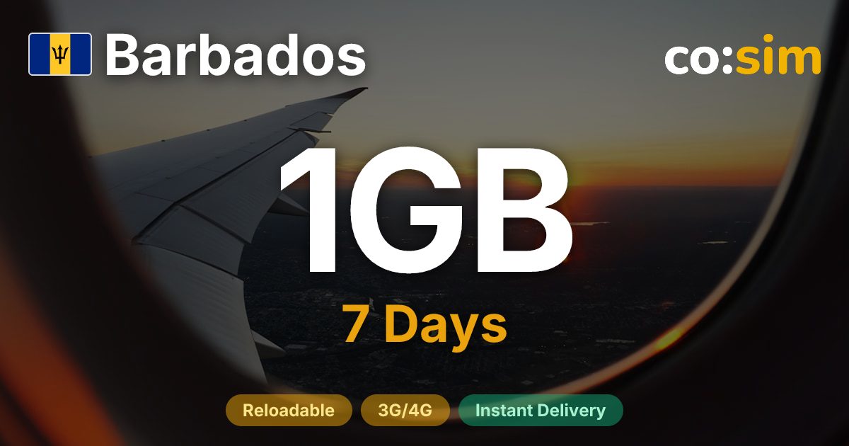 Barbados eSIM — 1GB