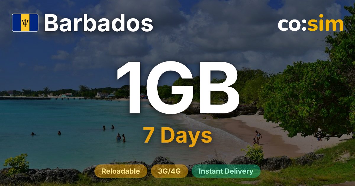 Barbados eSIM — 1GB