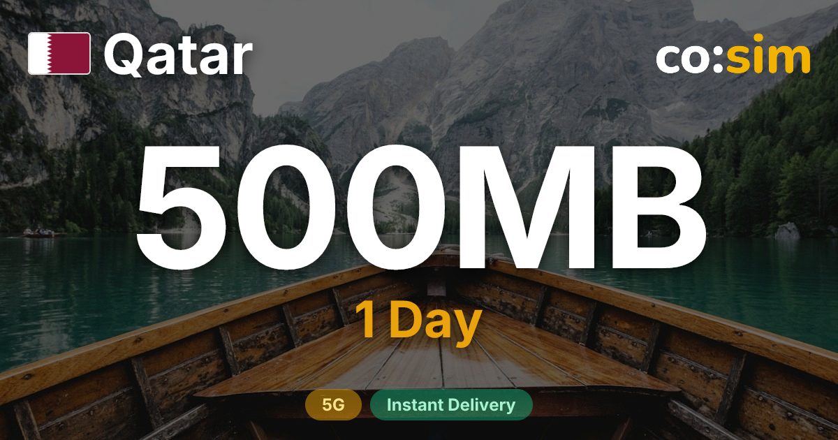 Katar eSIM — 500MB+∞