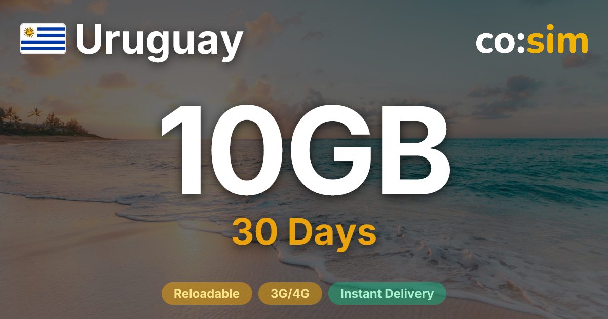 Uruguay eSIM — 10GB