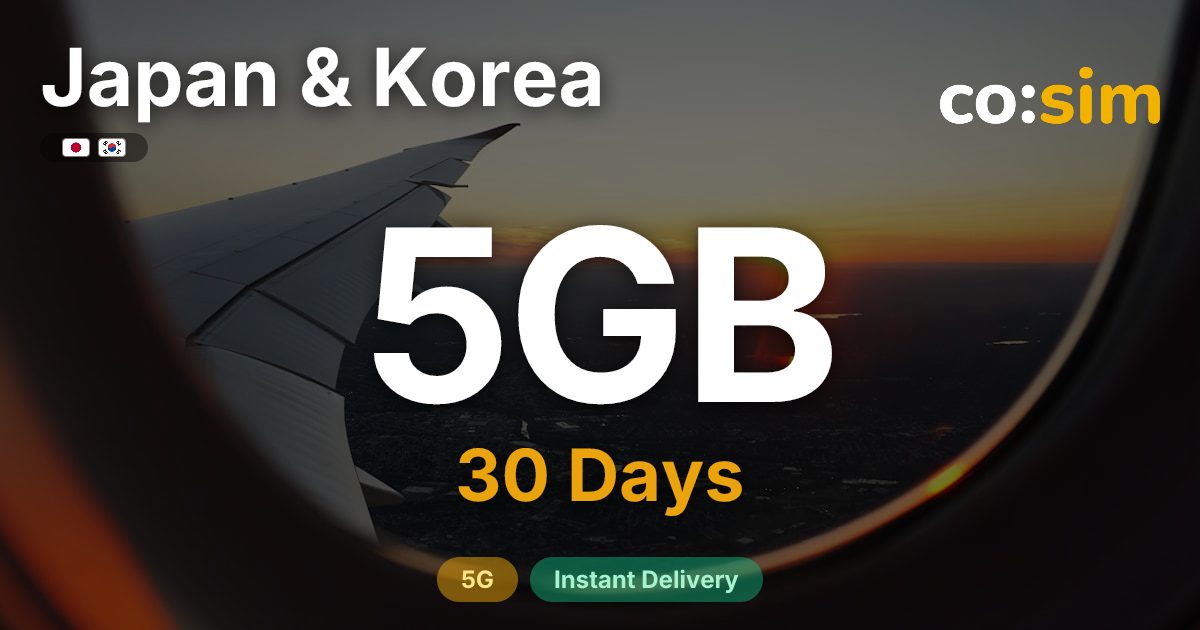 Japan & Korea eSIM — 5GB