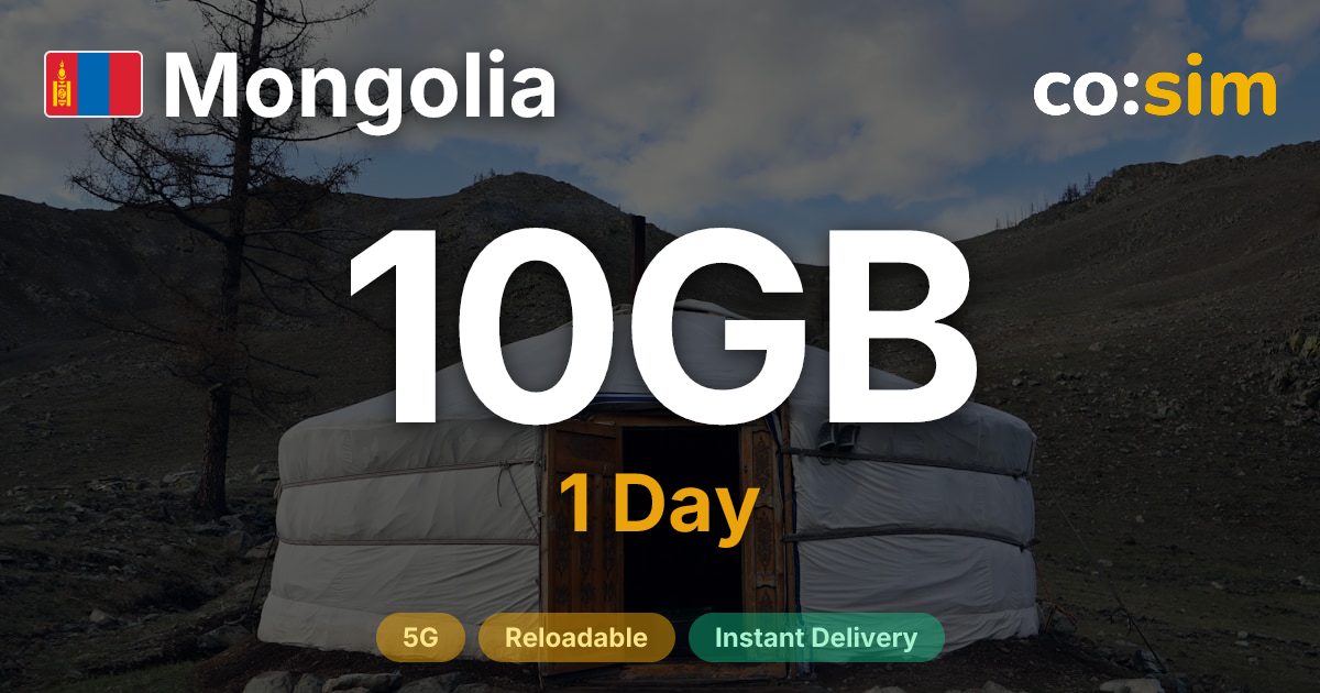 Mongolei eSIM — 10GB+∞