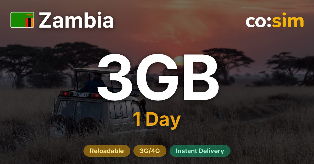 잠비아 eSIM — 3GB+∞
