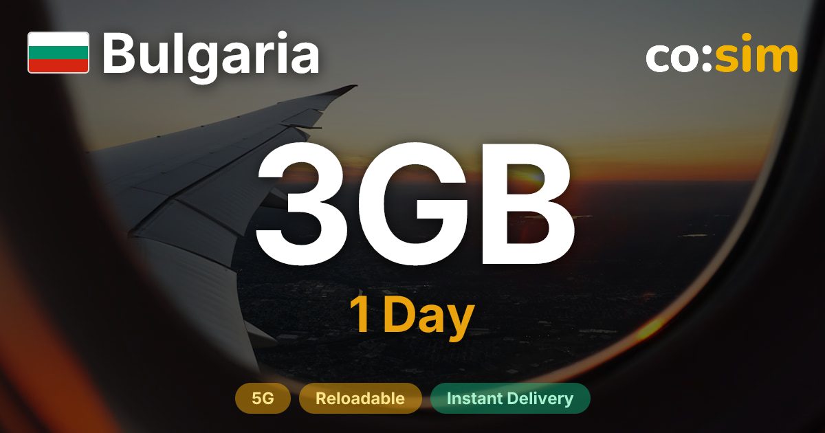 Bulgarie eSIM — 3GB+∞