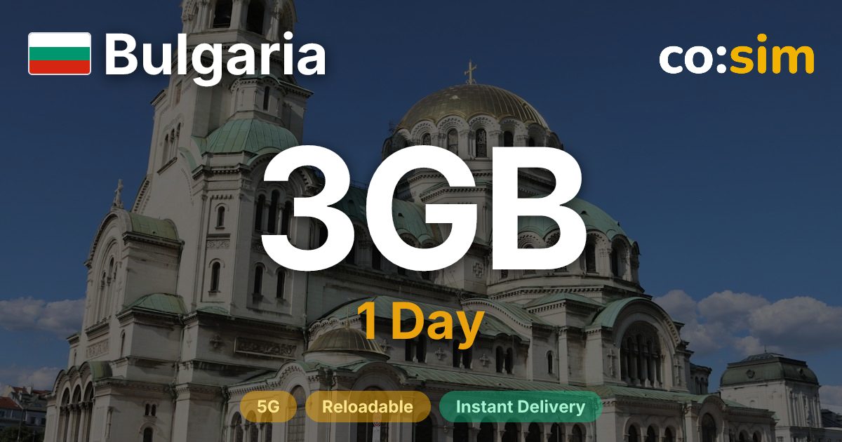 Bulgaria eSIM — 3GB+∞