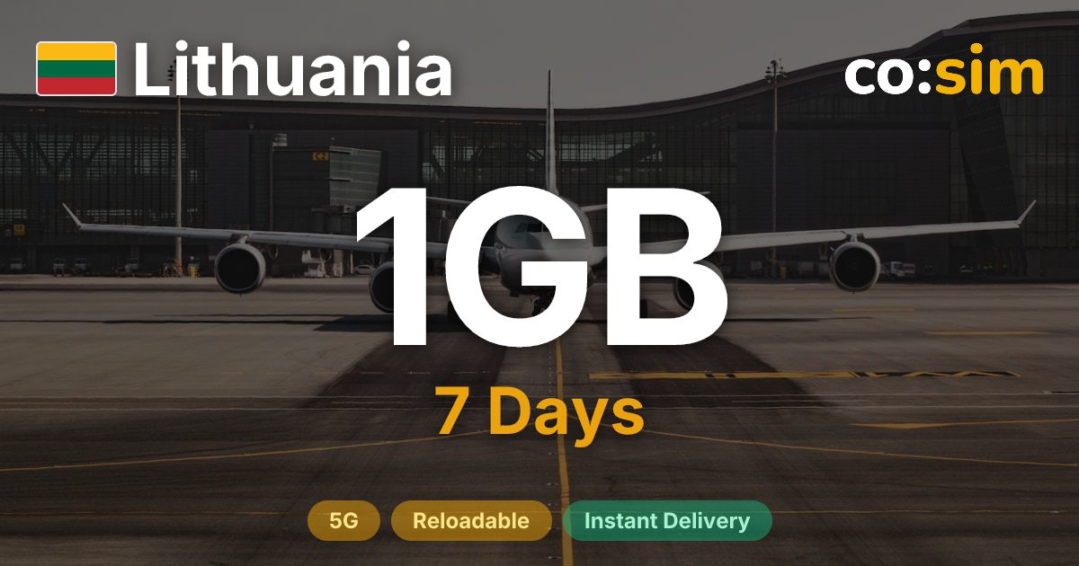 Lithuania eSIM — 1GB