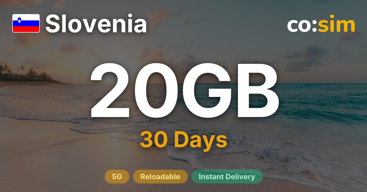 Slovenia eSIM — 20GB