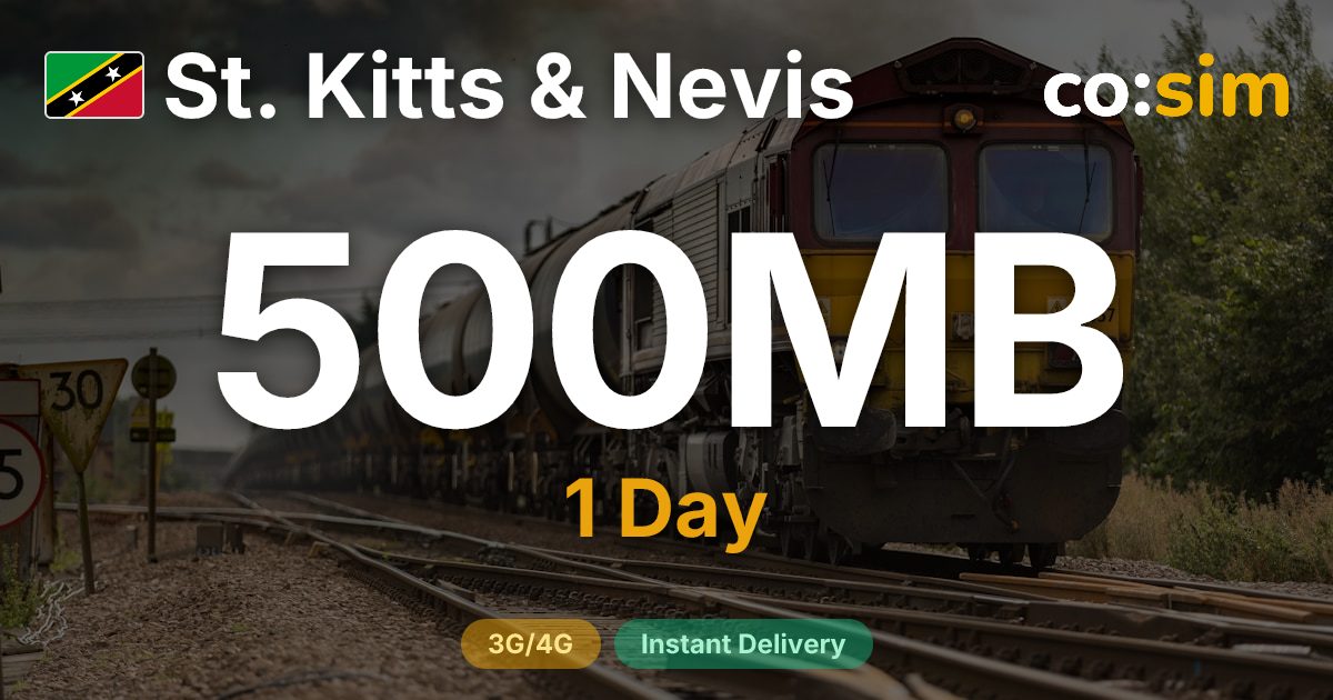 Saint-Kitts-et-Nevis eSIM — 500MB+∞