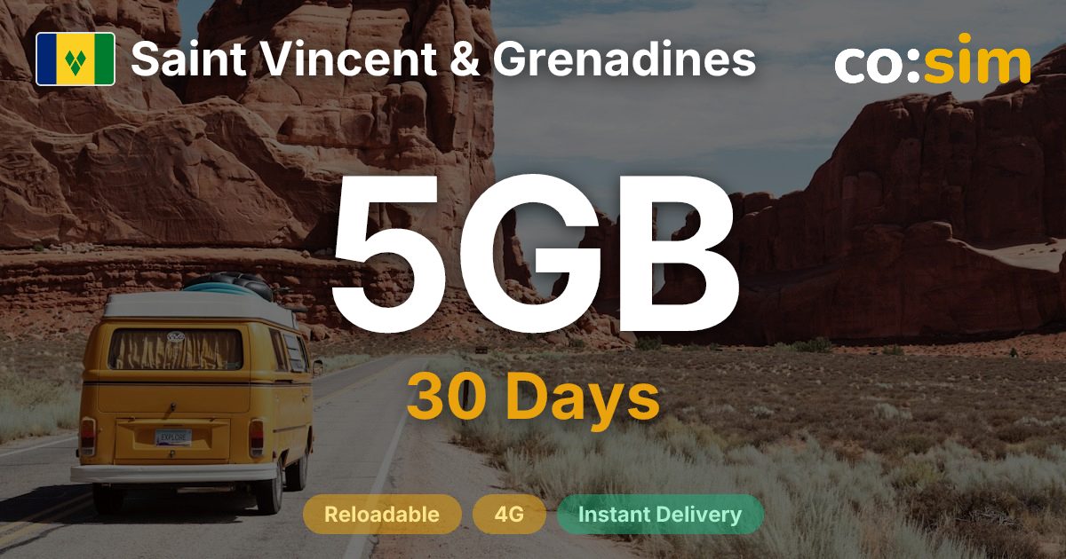 San Vicente y las Granadinas eSIM — 5GB