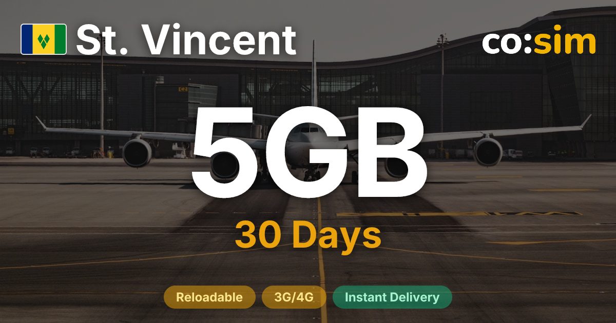 Saint Vincent & Grenadines eSIM — 5GB