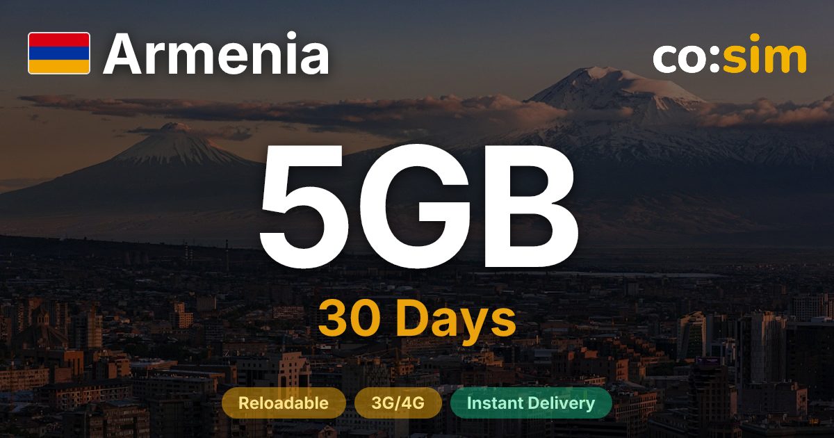 Armenia eSIM — 5GB