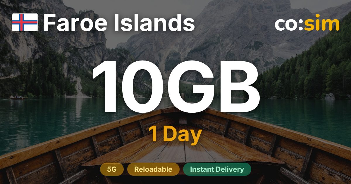 Îles Féroé eSIM — 10GB+∞